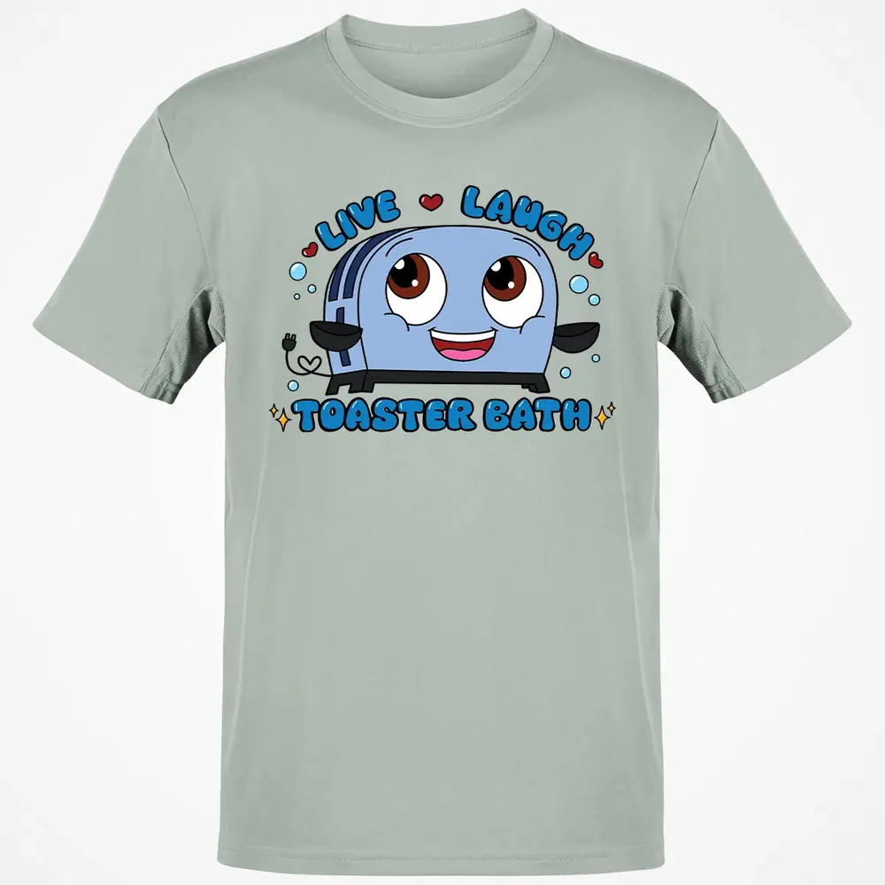 Live Laugh Toaster Bath Classic Unisex T-Shirt - 3