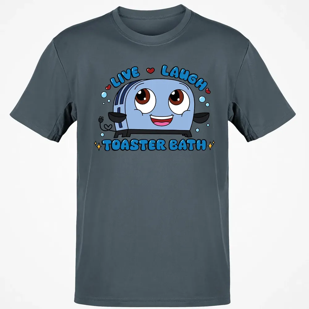 Live Laugh Toaster Bath Classic Unisex T-Shirt - 4