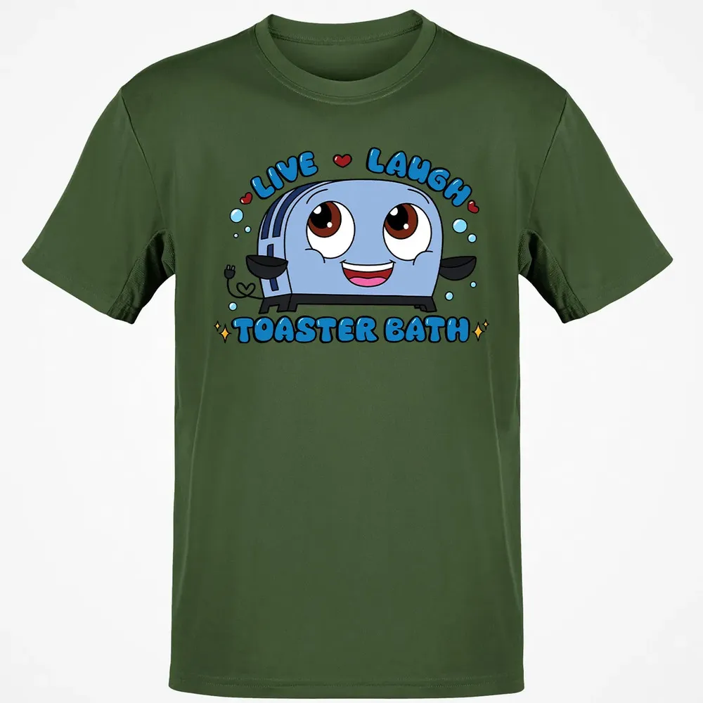 Live Laugh Toaster Bath Classic Unisex T-Shirt - 7