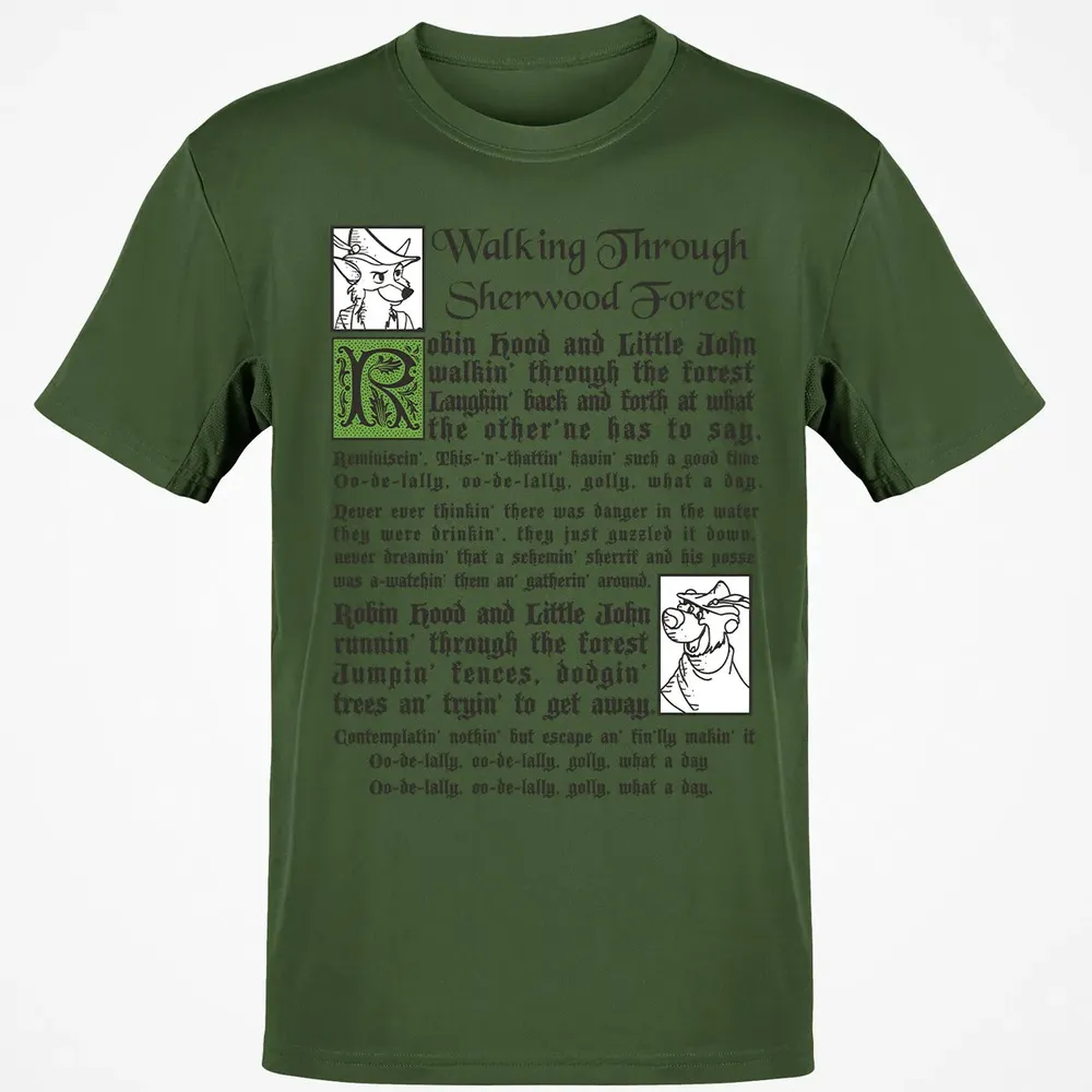 Walking Through Sherwood Forest Classic Unisex T-Shirt - 7