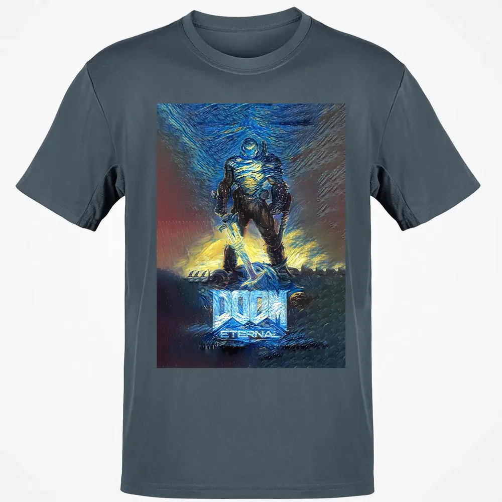 Doom Starry Night Classic Unisex T-Shirt - 4