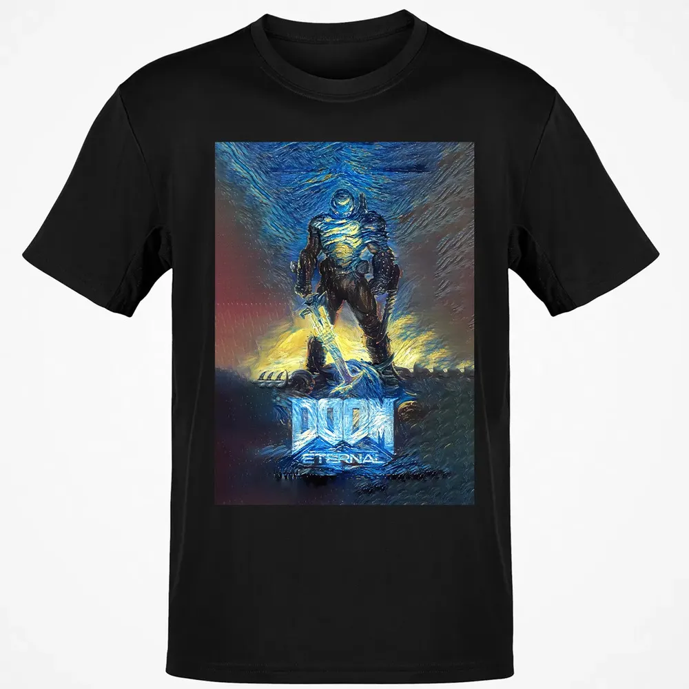 Doom Starry Night Classic Unisex T-Shirt - 2