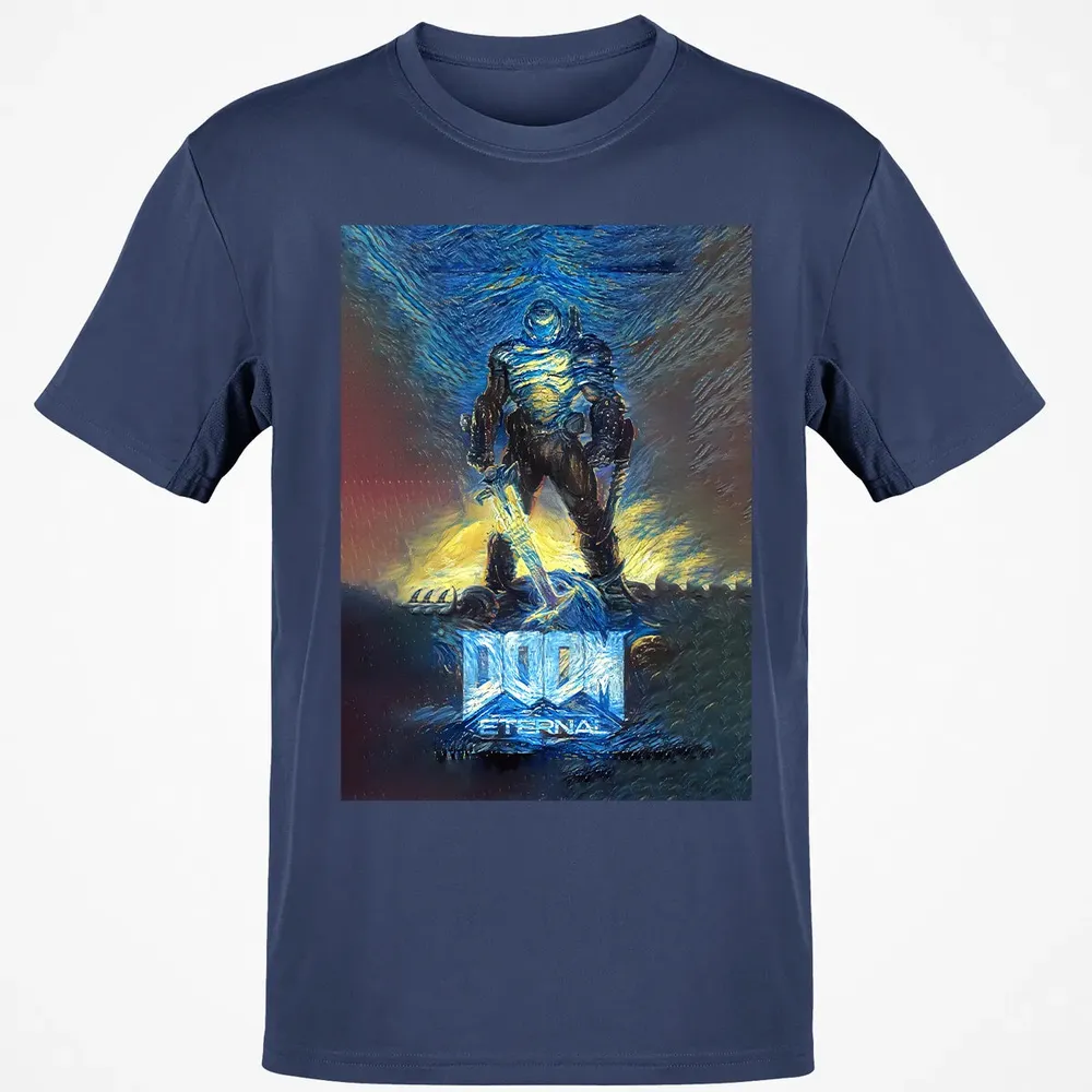 Doom Starry Night Classic Unisex T-Shirt - 8