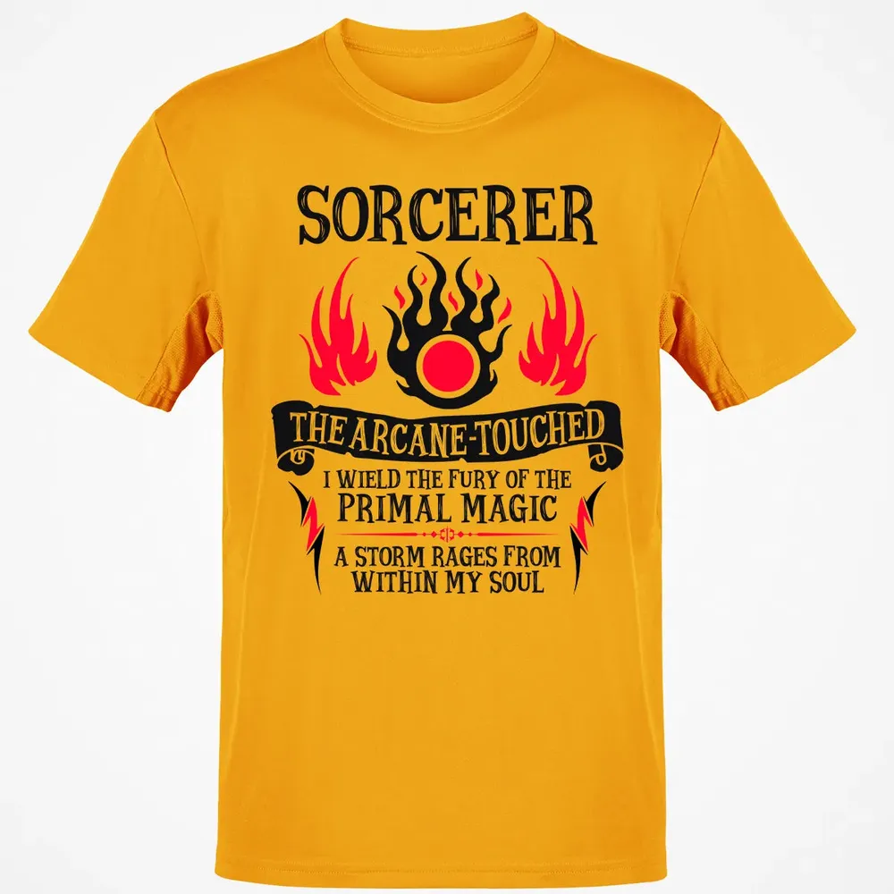 SORCERER, The Arcane Touched (Black Text) Classic Unisex T-Shirt - 5