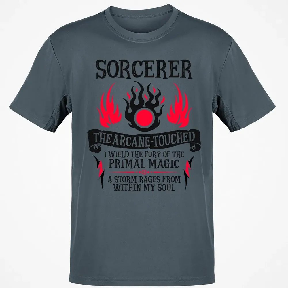 SORCERER, The Arcane Touched (Black Text) Classic Unisex T-Shirt - 4