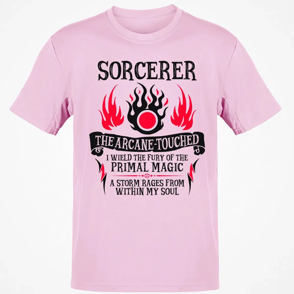 SORCERER, The Arcane Touched (Black Text) Classic Unisex T-Shirt - 6