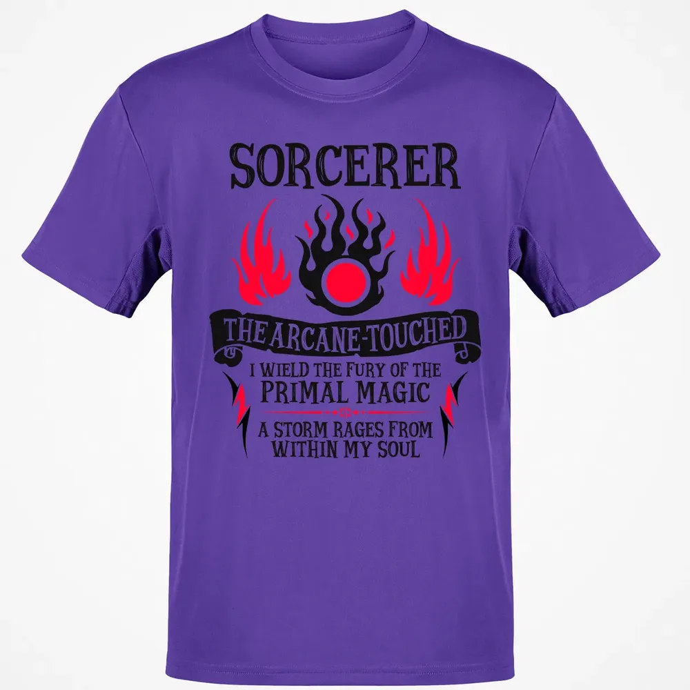 SORCERER, The Arcane Touched (Black Text) Classic Unisex T-Shirt - 10