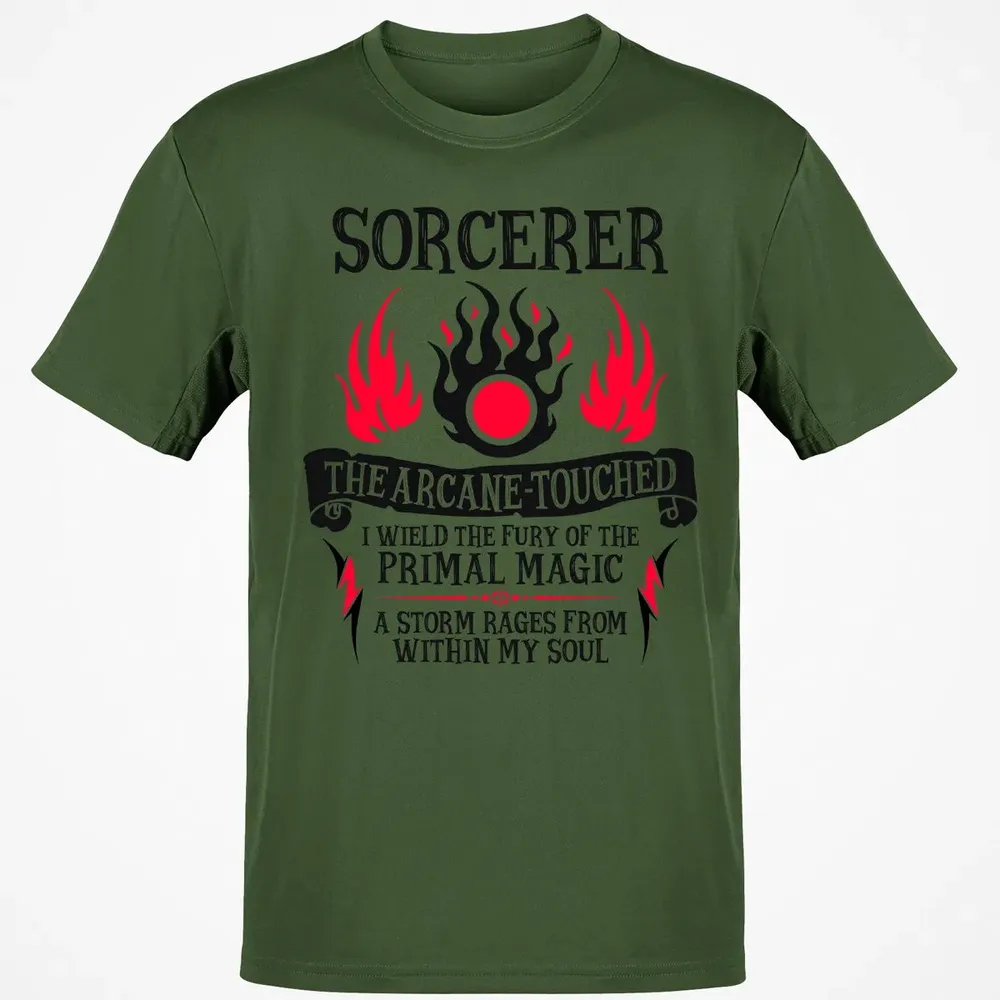 SORCERER, The Arcane Touched (Black Text) Classic Unisex T-Shirt - 7