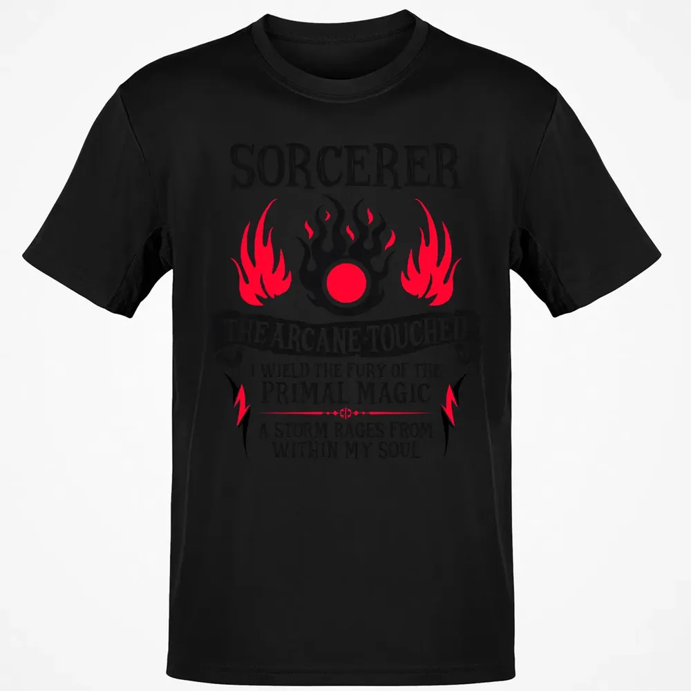 SORCERER, The Arcane Touched (Black Text) Classic Unisex T-Shirt - 2