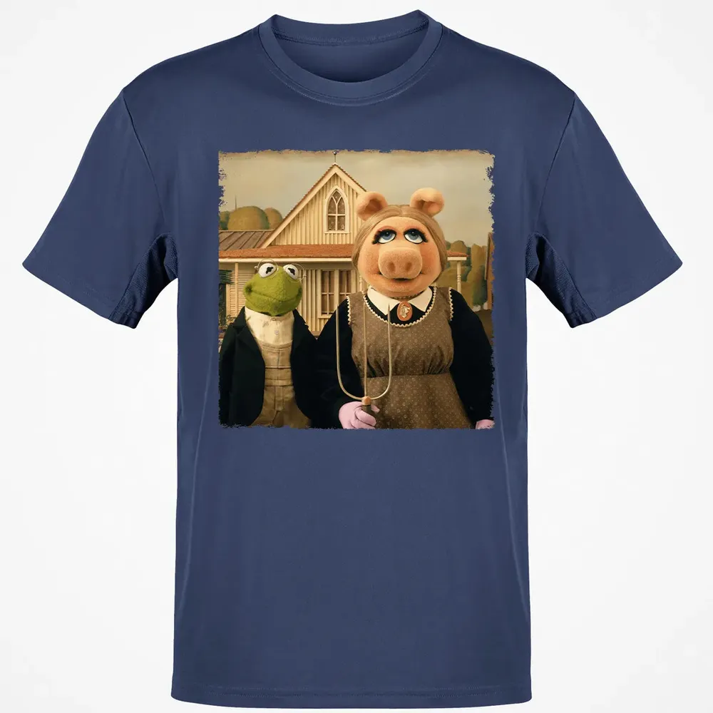 Ms Piggy's American Gothic Classic Unisex T-Shirt - 8