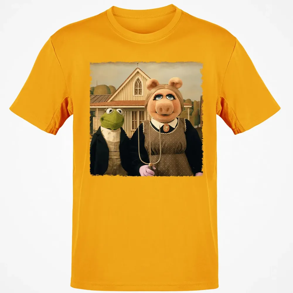 Ms Piggy's American Gothic Classic Unisex T-Shirt - 5