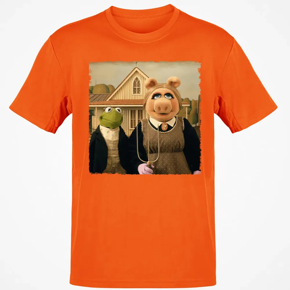 Ms Piggy's American Gothic Classic Unisex T-Shirt - 9