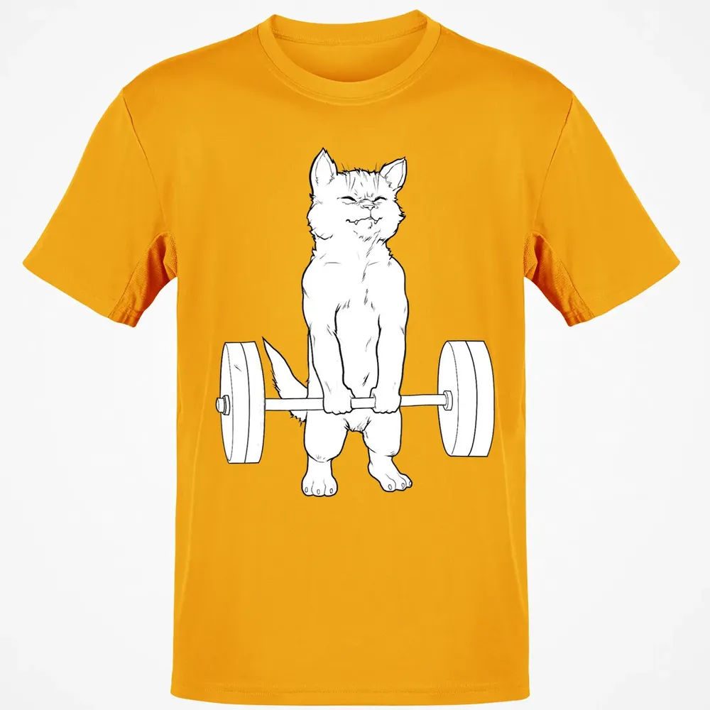 Cat Deadlift Powerlifting Classic Unisex T-Shirt - 5