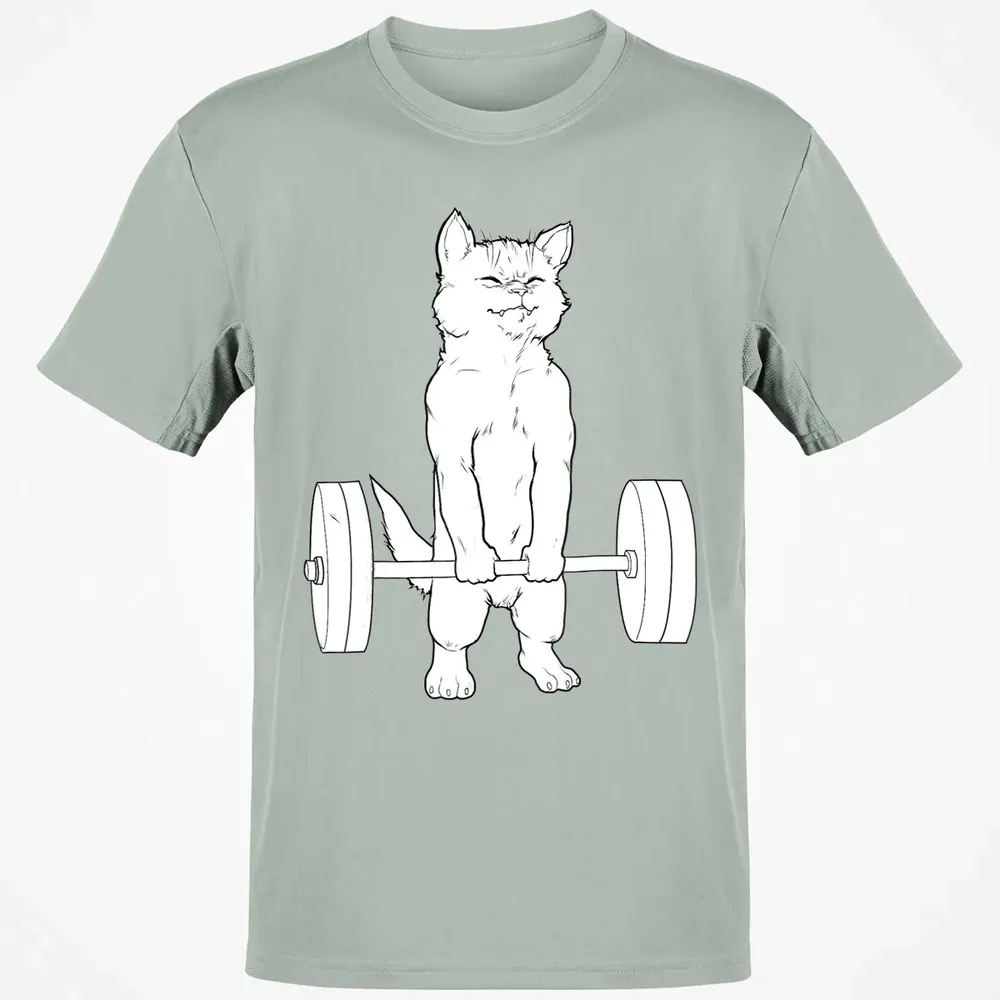 Cat Deadlift Powerlifting Classic Unisex T-Shirt - 3