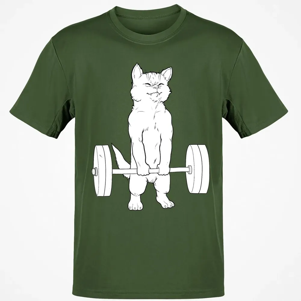 Cat Deadlift Powerlifting Classic Unisex T-Shirt - 7