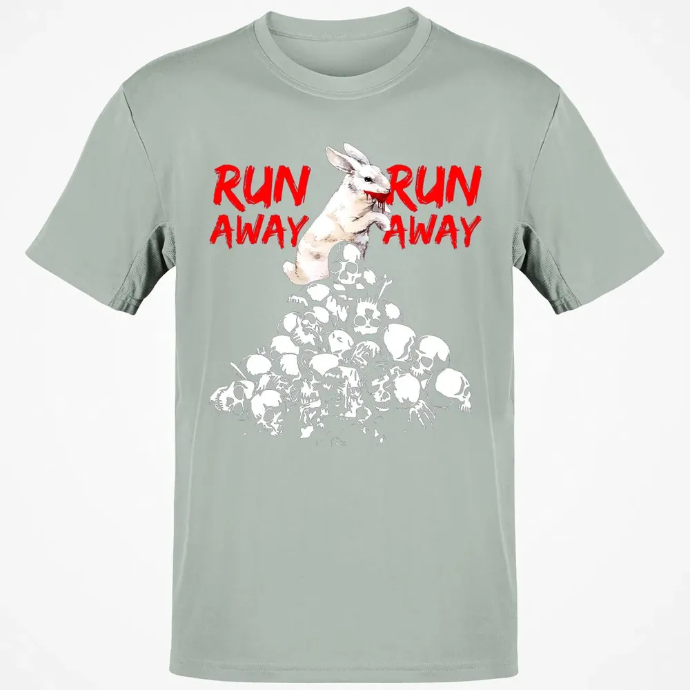Run Away Killer Rabbit Classic Unisex T-Shirt - 3