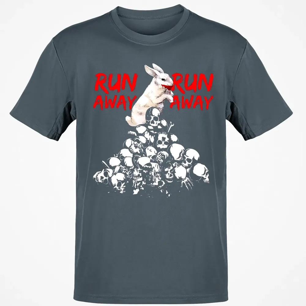 Run Away Killer Rabbit Classic Unisex T-Shirt - 4