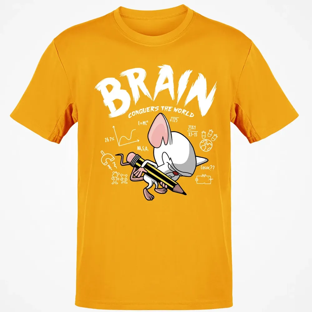 Brain Conquers The World Classic Unisex T-Shirt - 5