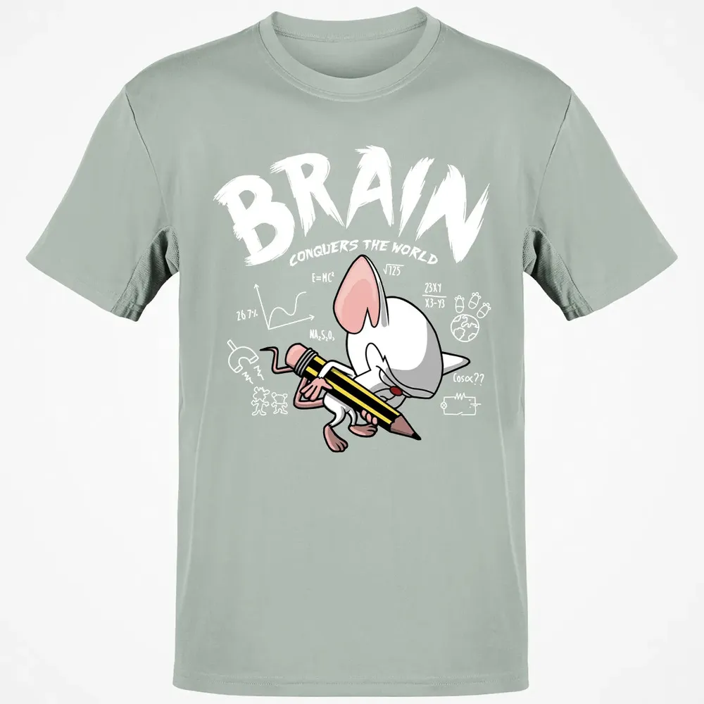 Brain Conquers The World Classic Unisex T-Shirt - 3