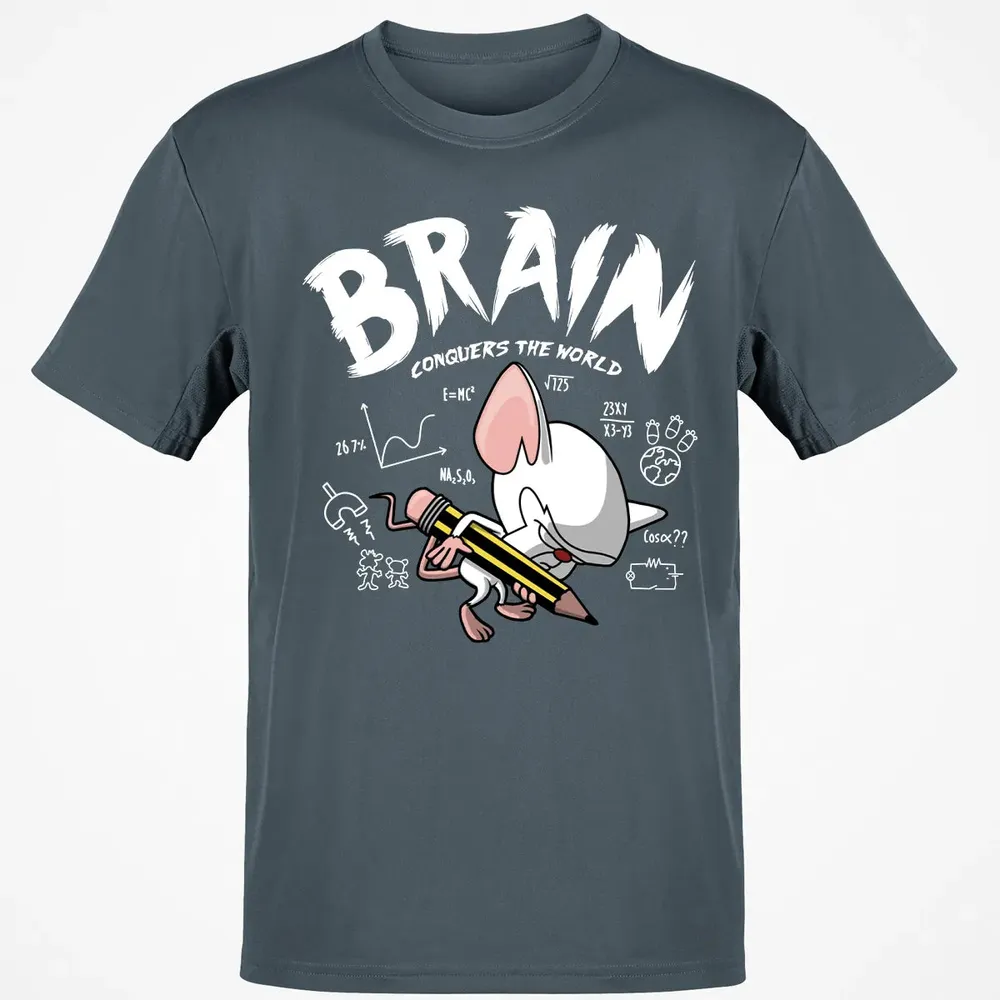 Brain Conquers The World Classic Unisex T-Shirt - 4