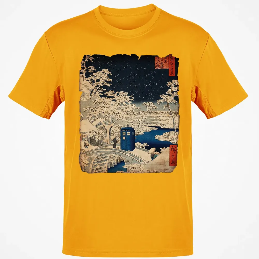 Tardis And Drum Bridge Classic Unisex T-Shirt - 5