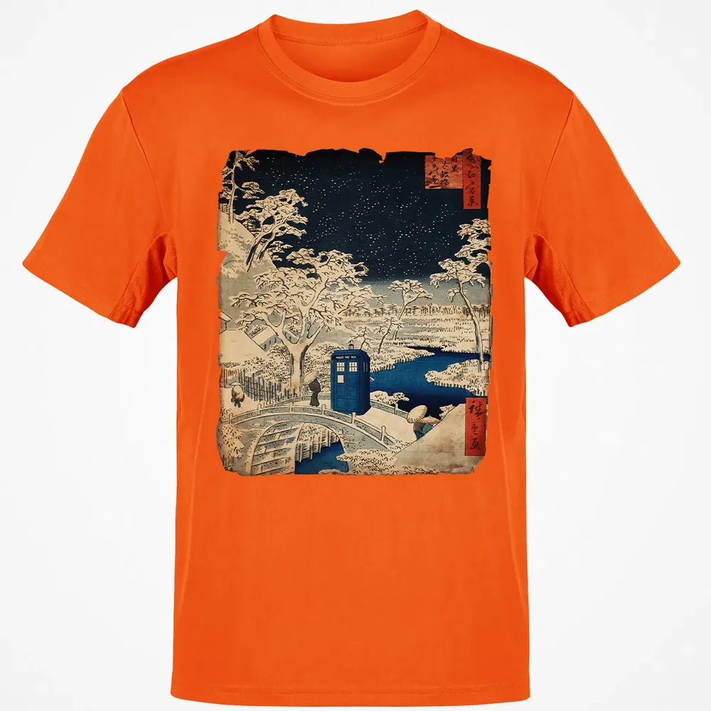 Tardis And Drum Bridge Classic Unisex T-Shirt - 9