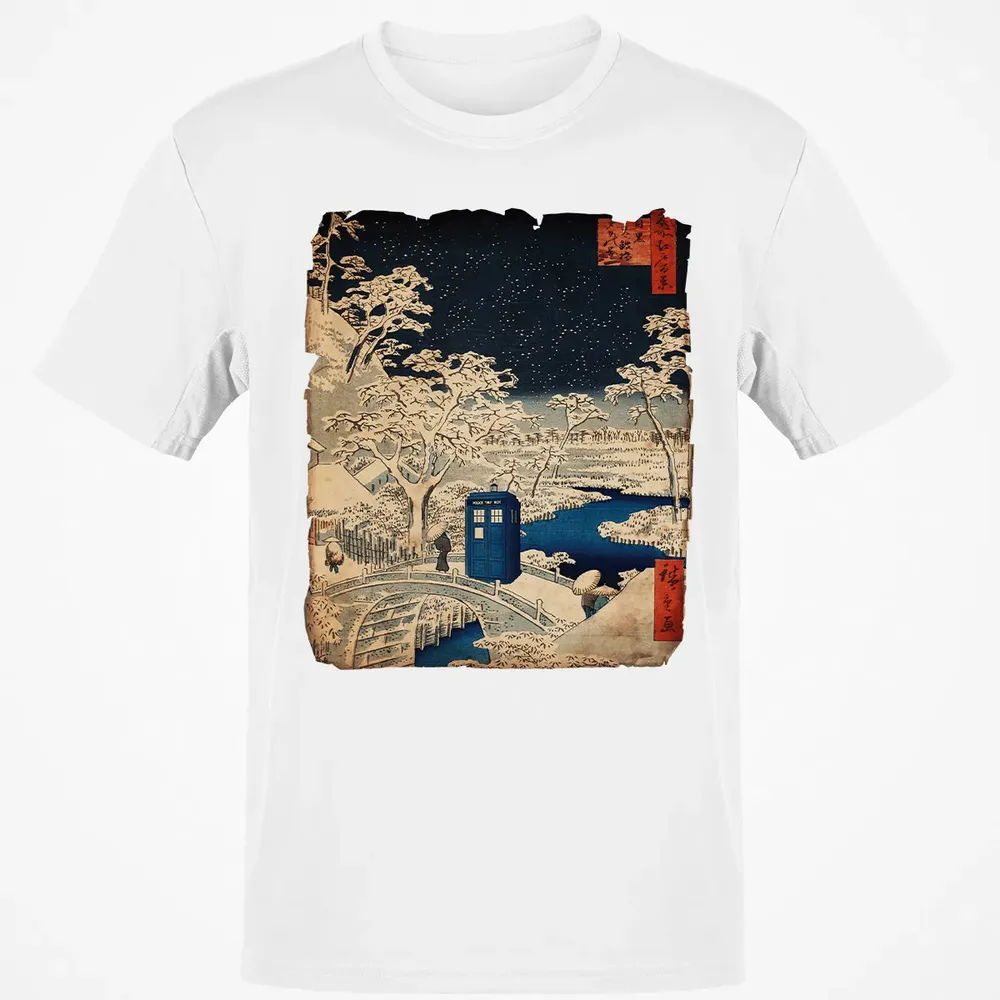Tardis And Drum Bridge Classic Unisex T-Shirt - 13