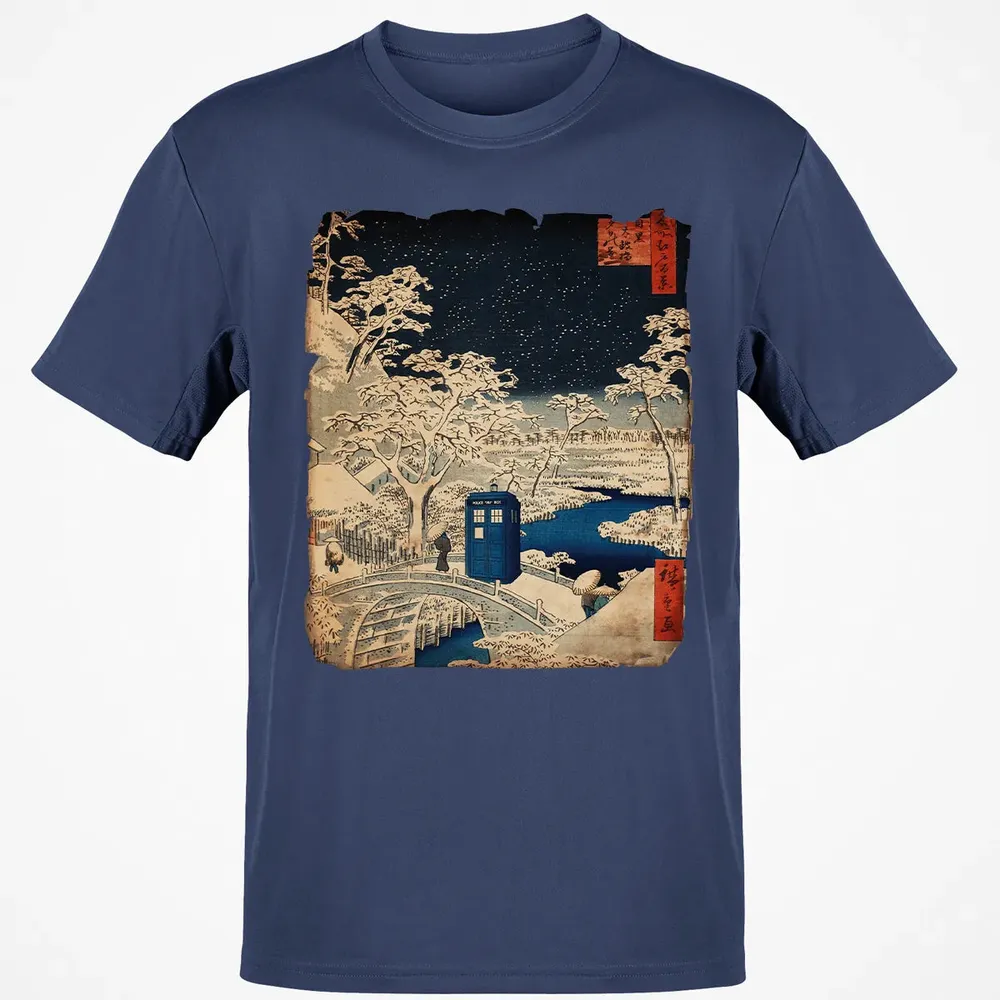Tardis And Drum Bridge Classic Unisex T-Shirt - 8