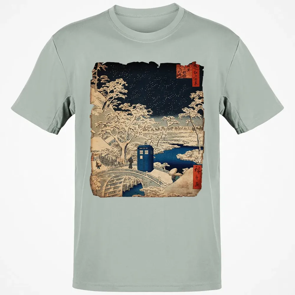 Tardis And Drum Bridge Classic Unisex T-Shirt - 3