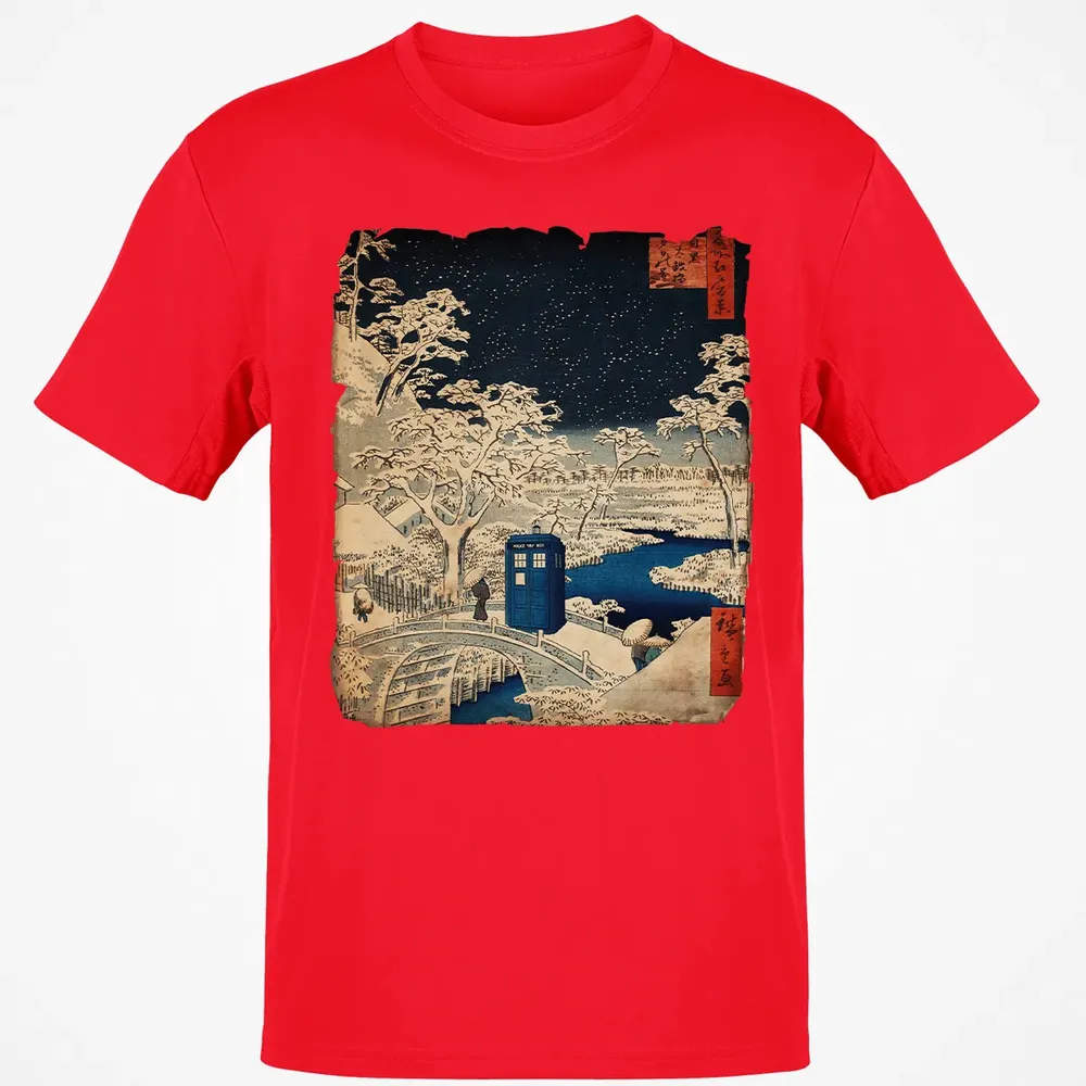 Tardis And Drum Bridge Classic Unisex T-Shirt - 11