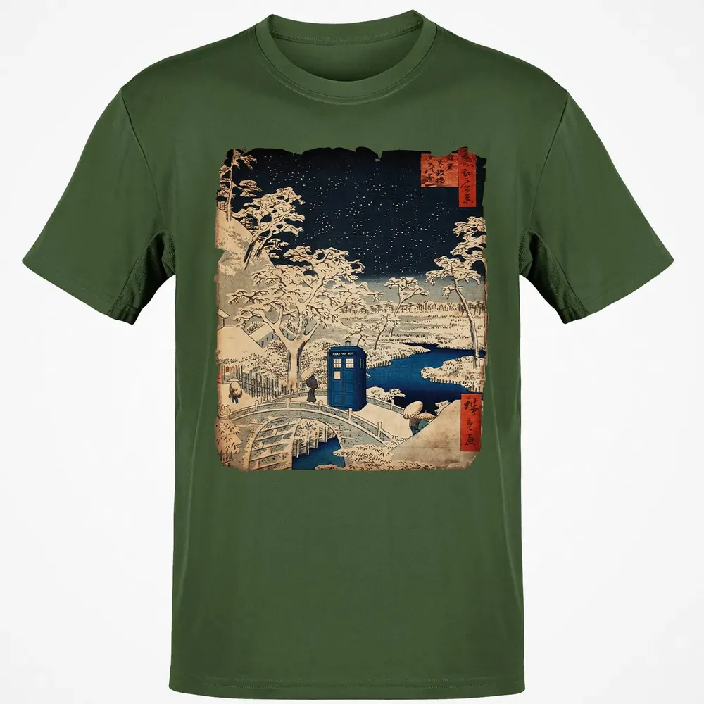 Tardis And Drum Bridge Classic Unisex T-Shirt - 7