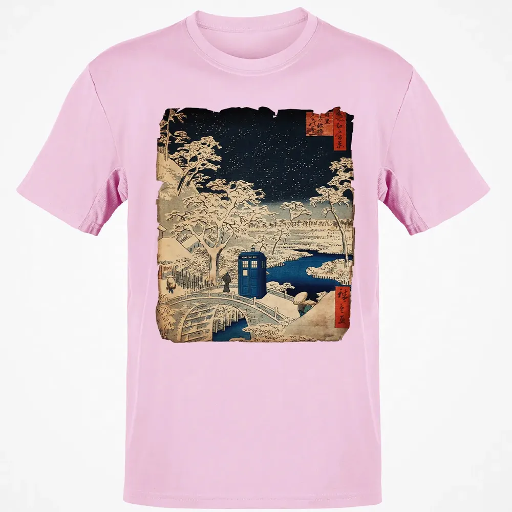 Tardis And Drum Bridge Classic Unisex T-Shirt - 6