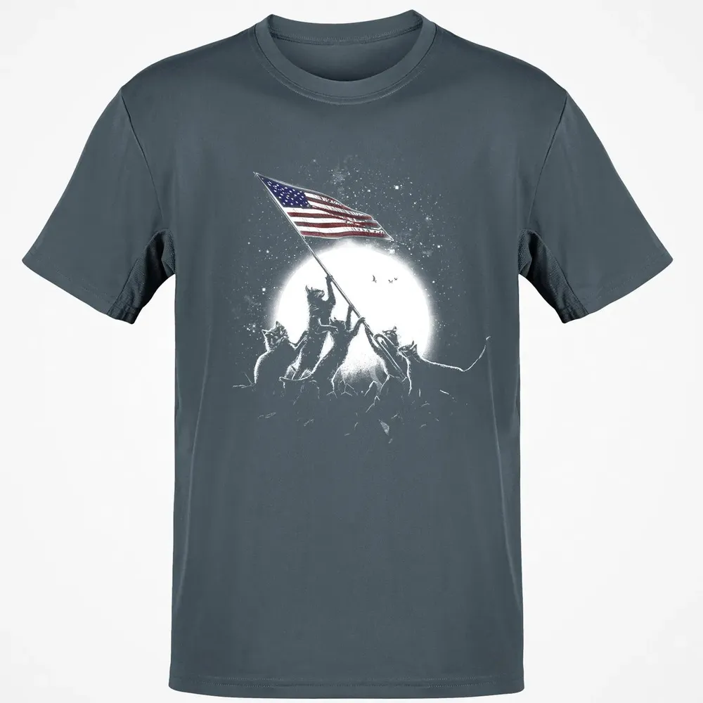 CATS AMERICAN FLAG Classic Unisex T-Shirt - 4