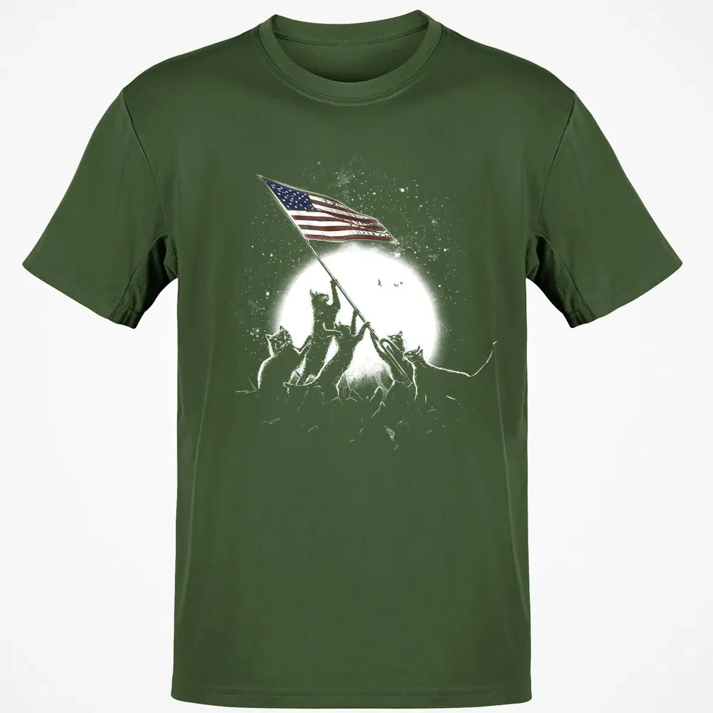 CATS AMERICAN FLAG Classic Unisex T-Shirt - 7