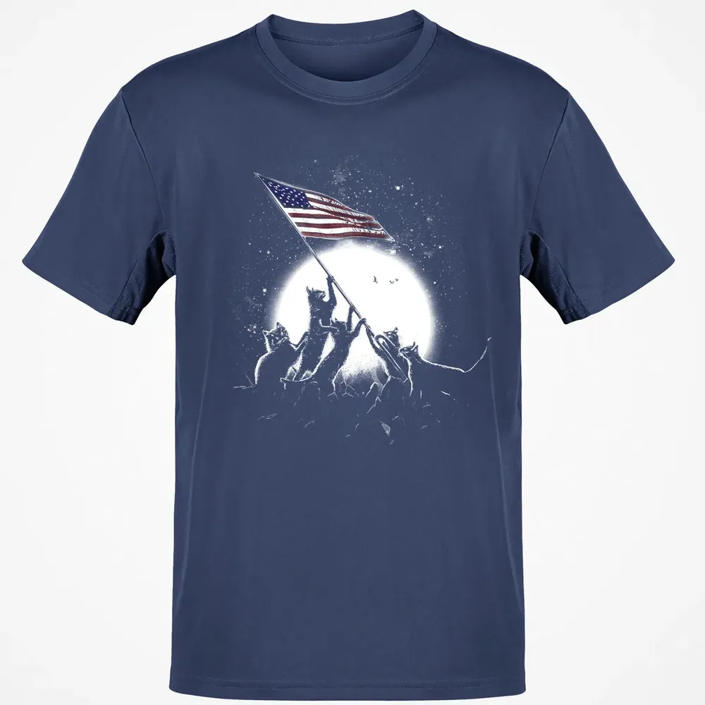 CATS AMERICAN FLAG Classic Unisex T-Shirt - 8