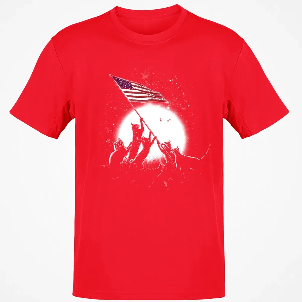 CATS AMERICAN FLAG Classic Unisex T-Shirt - 11