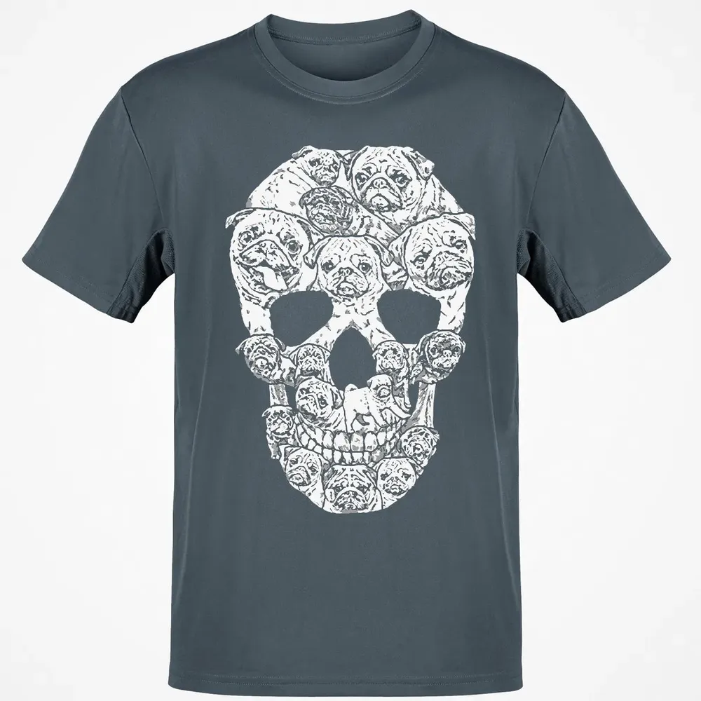 Pug Skull Classic Unisex T-Shirt - 4