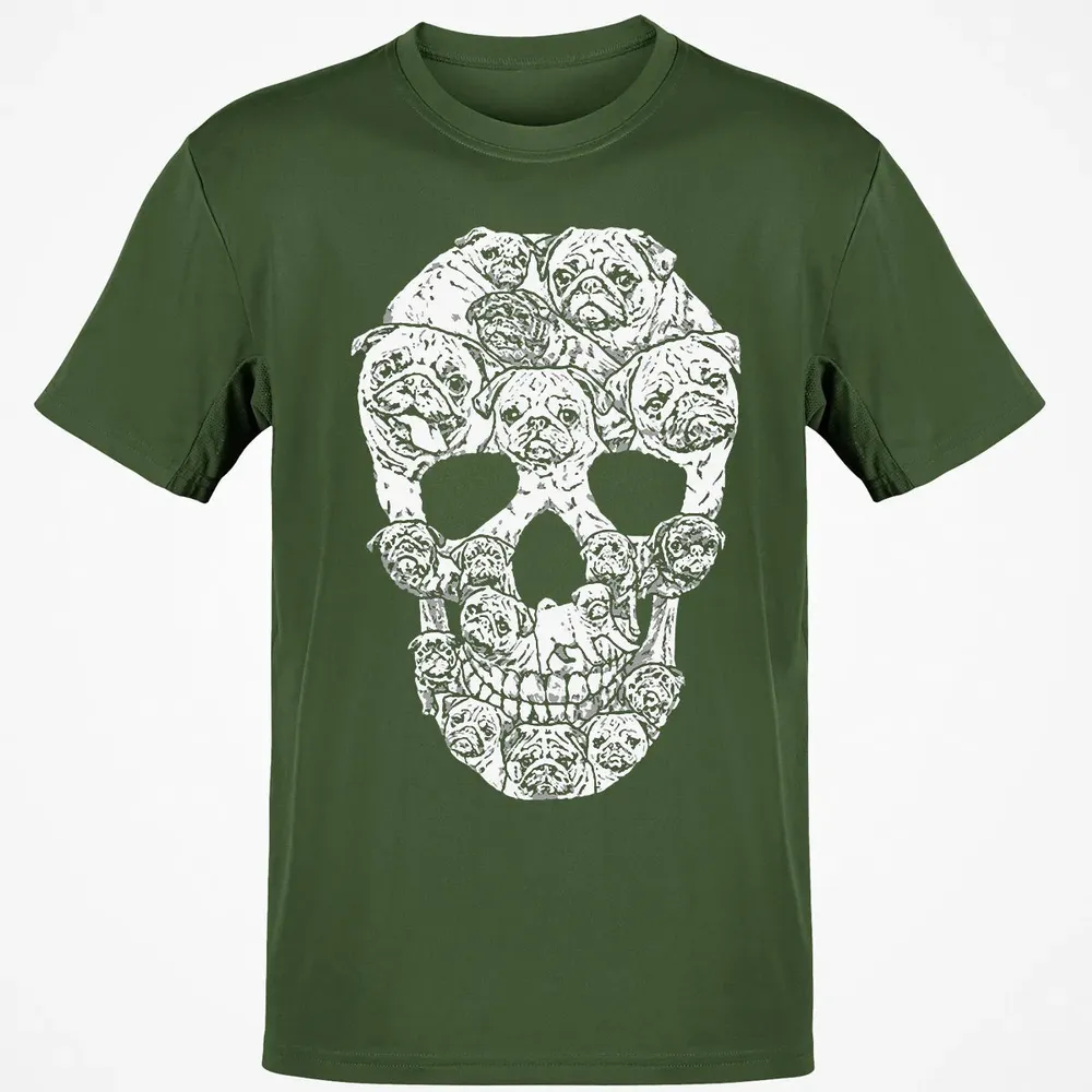 Pug Skull Classic Unisex T-Shirt - 7