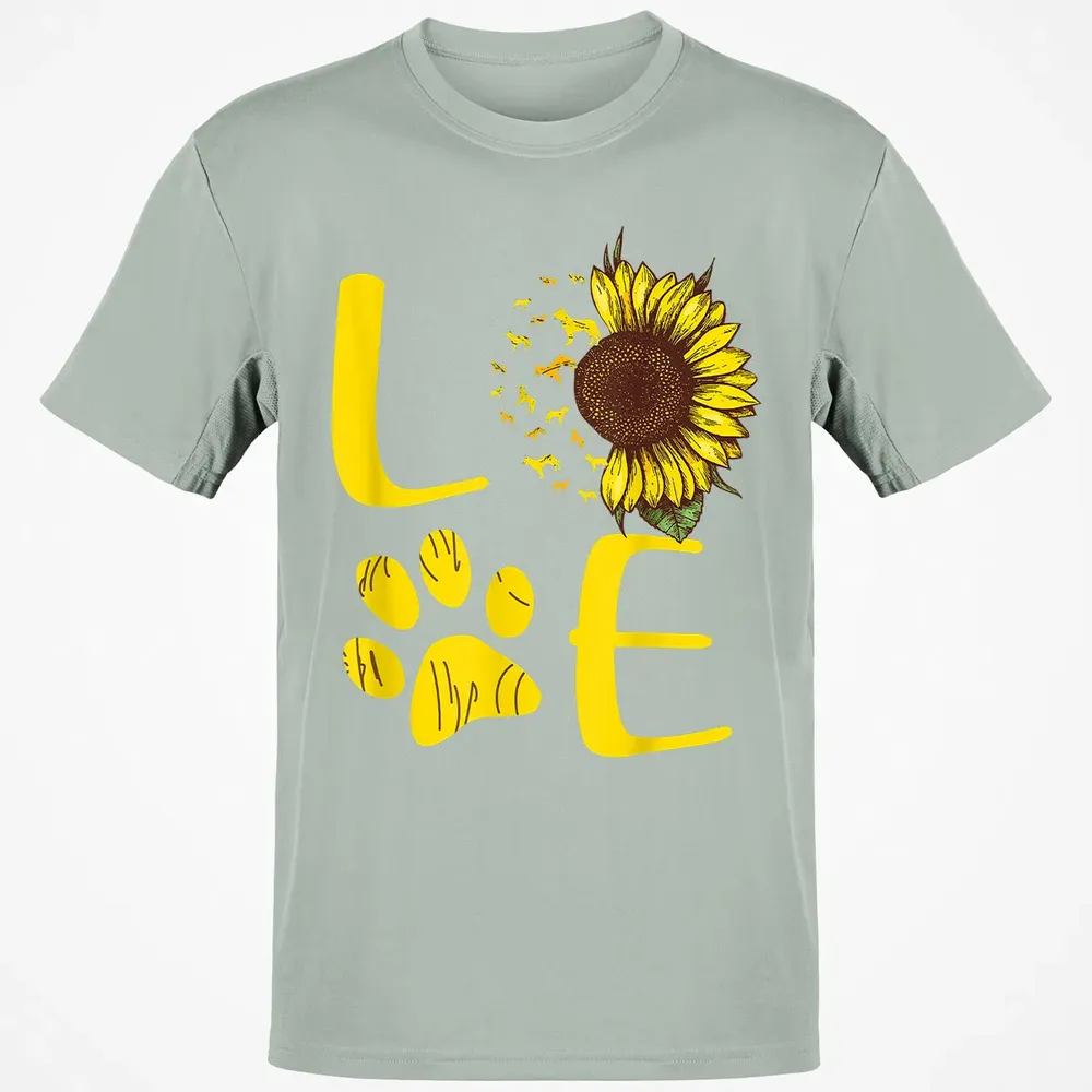 German Shepherd Gift Sunflower Classic Unisex T-Shirt - 3