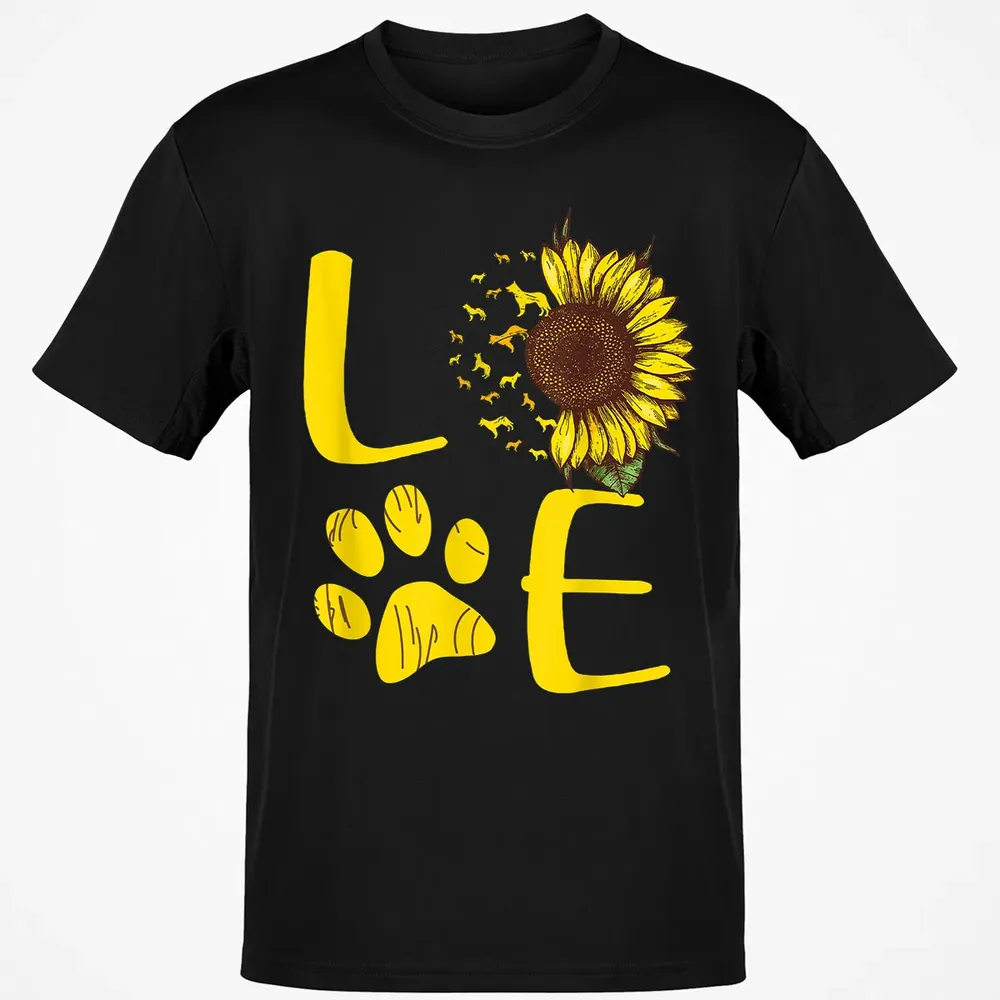 German Shepherd Gift Sunflower Classic Unisex T-Shirt - 2