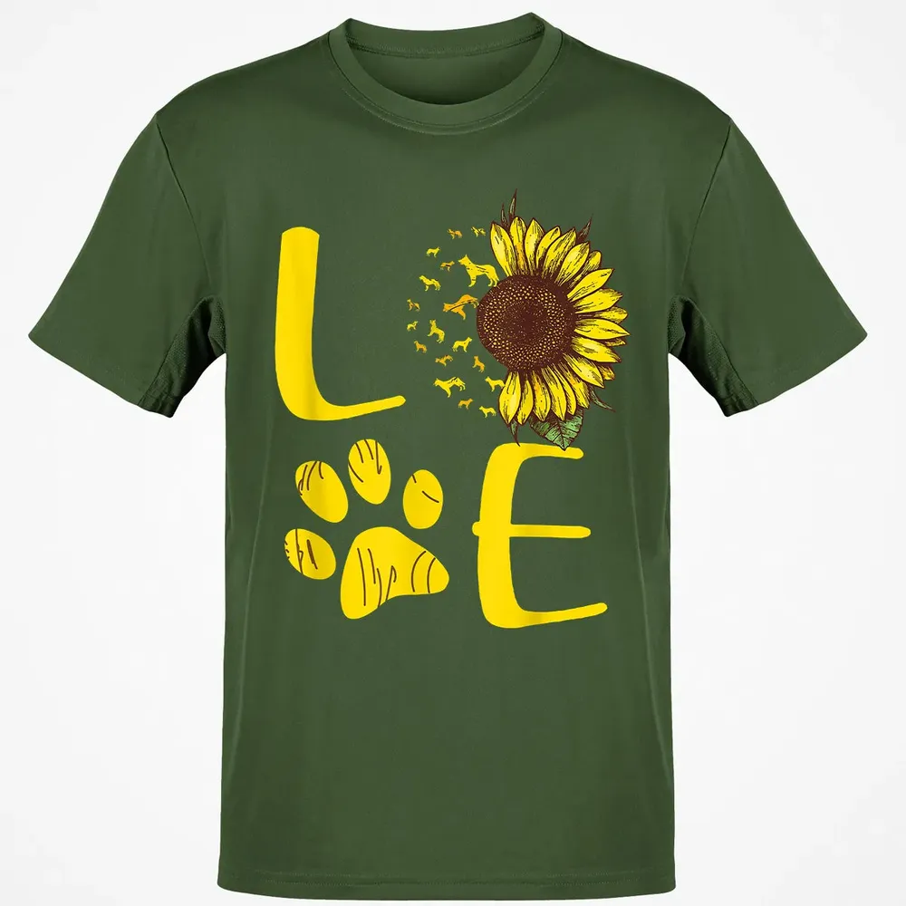 German Shepherd Gift Sunflower Classic Unisex T-Shirt - 7