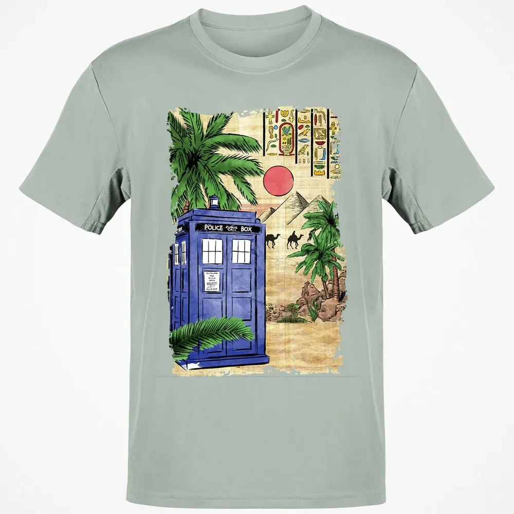 Tardis In Egypt Classic Unisex T-Shirt - 3