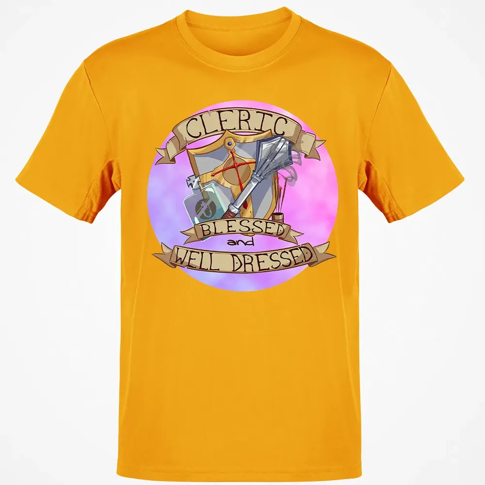 Cleric   Blessed and Well Dressed Classic Unisex T-Shirt - 5