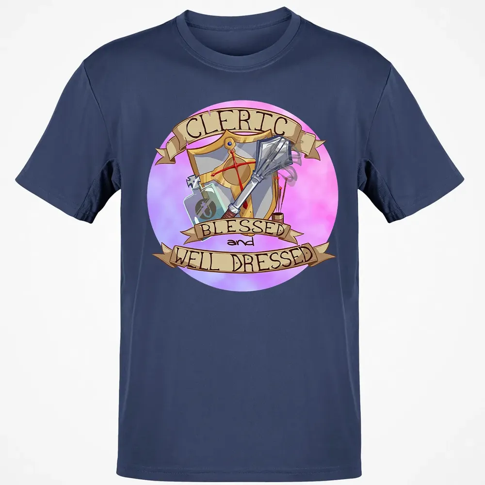 Cleric   Blessed and Well Dressed Classic Unisex T-Shirt - 8