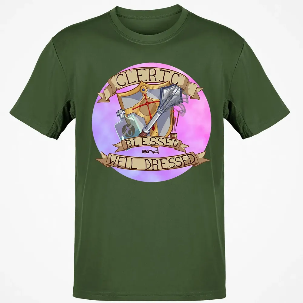 Cleric   Blessed and Well Dressed Classic Unisex T-Shirt - 7