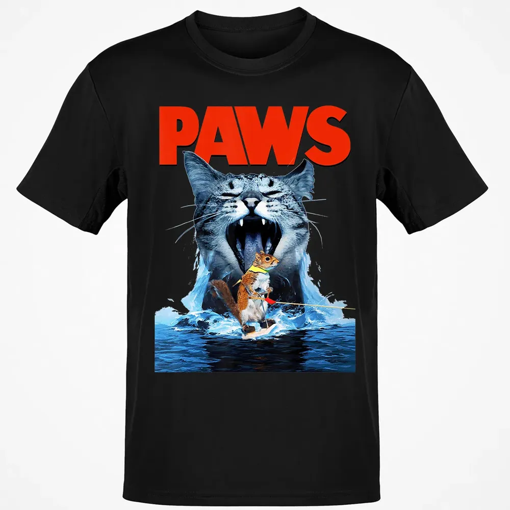 Paws Cat Lover, Horror movie Parody Classic Unisex T-Shirt - 2