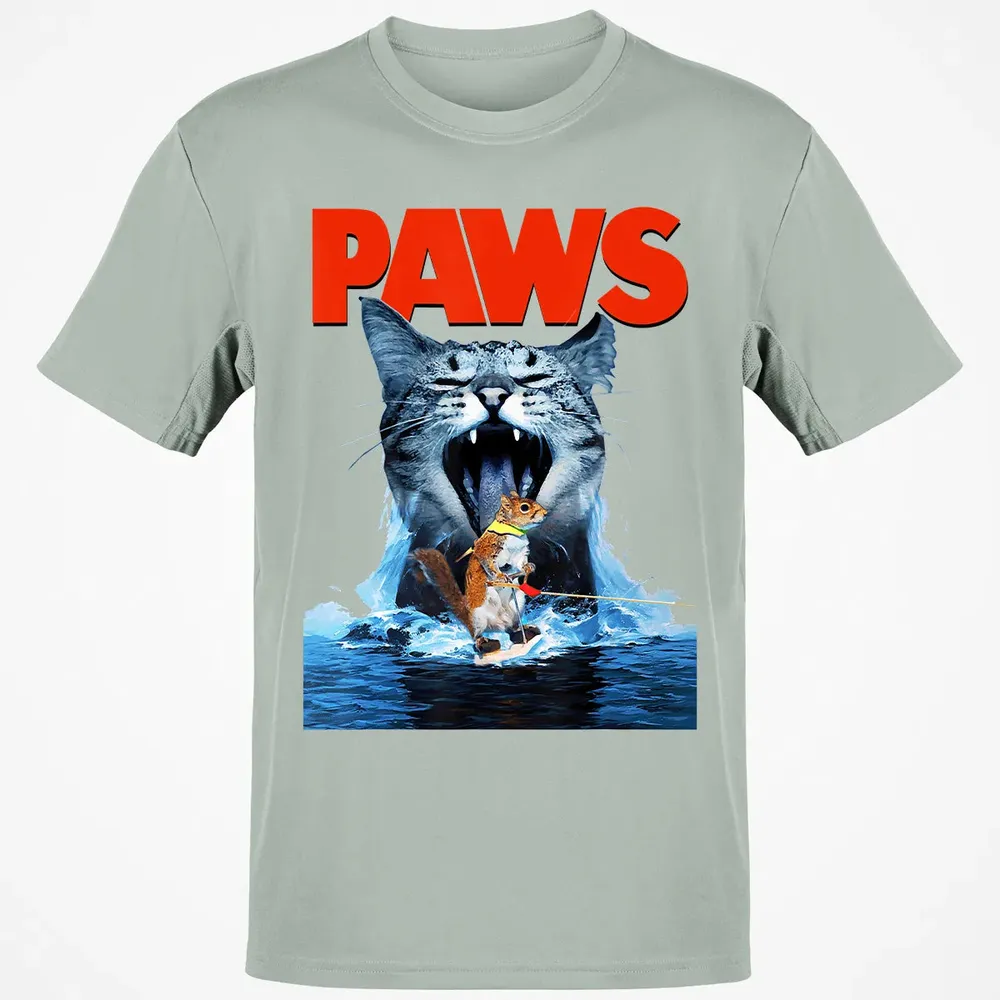 Paws Cat Lover, Horror movie Parody Classic Unisex T-Shirt - 3