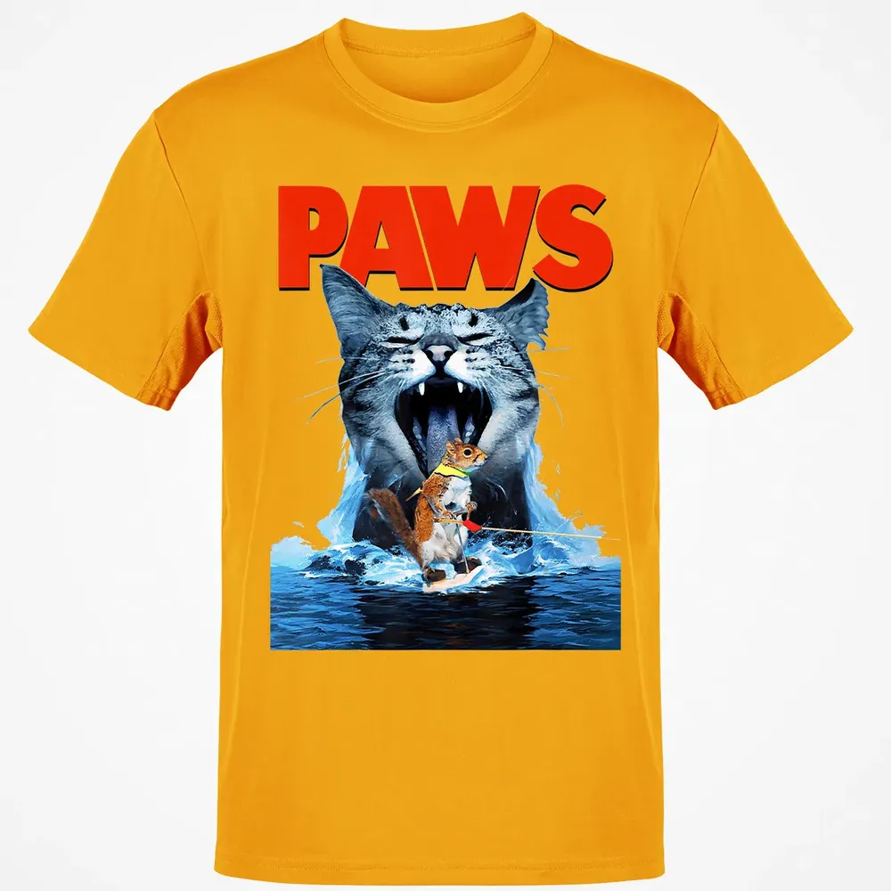 Paws Cat Lover, Horror movie Parody Classic Unisex T-Shirt - 5