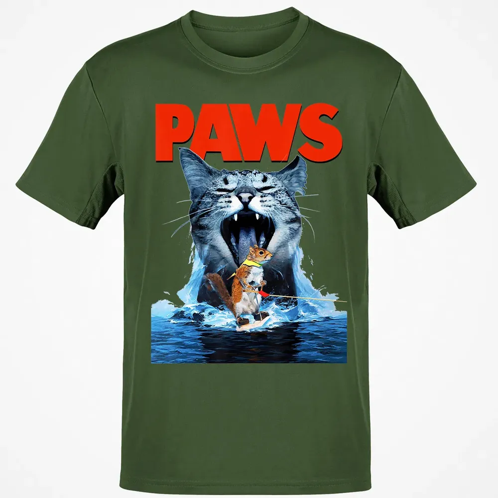 Paws Cat Lover, Horror movie Parody Classic Unisex T-Shirt - 7