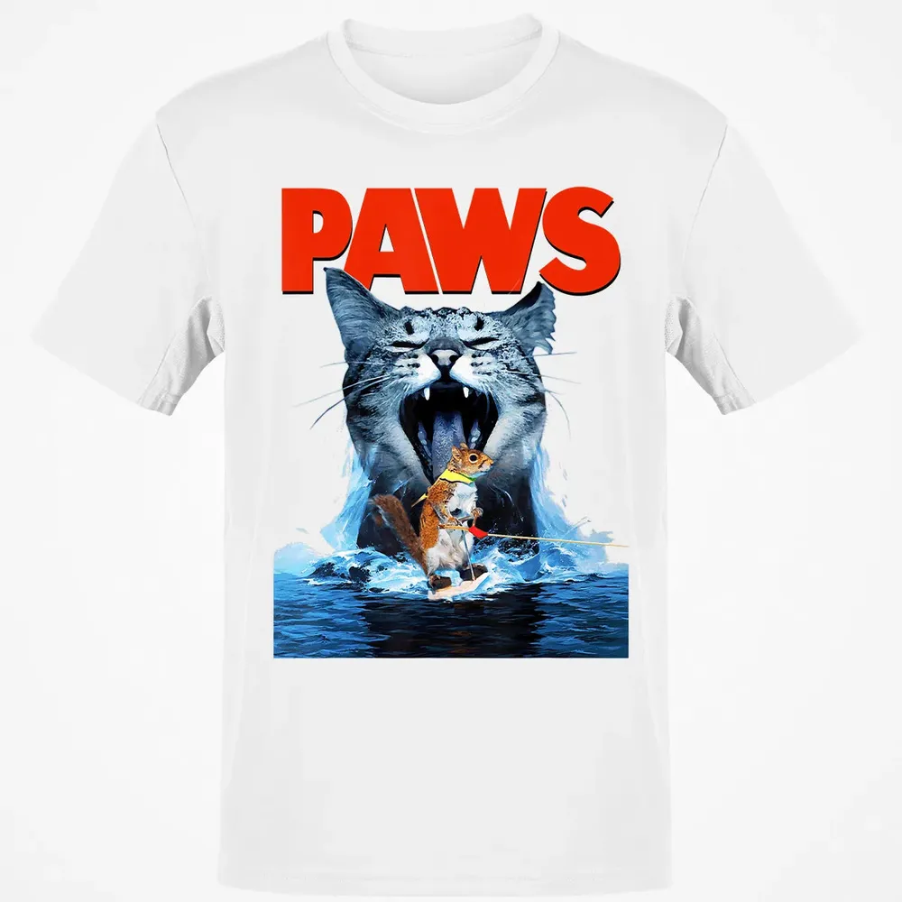 Paws Cat Lover, Horror movie Parody Classic Unisex T-Shirt - 13